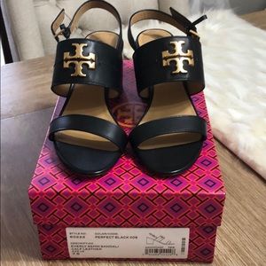 NEW!  Tory Burch Everly 65 MM calf leather black